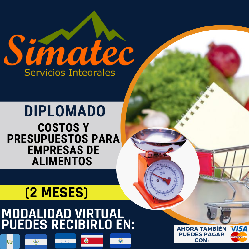 Diplomado Costos y Presupuestos Para Empresas de Alimentos - Simatec