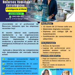 Diplomado en recursos humanos estratégicos e inteligencia artificial
