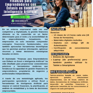 finanzas para emprendedores con énfasis en inteligencia artificial