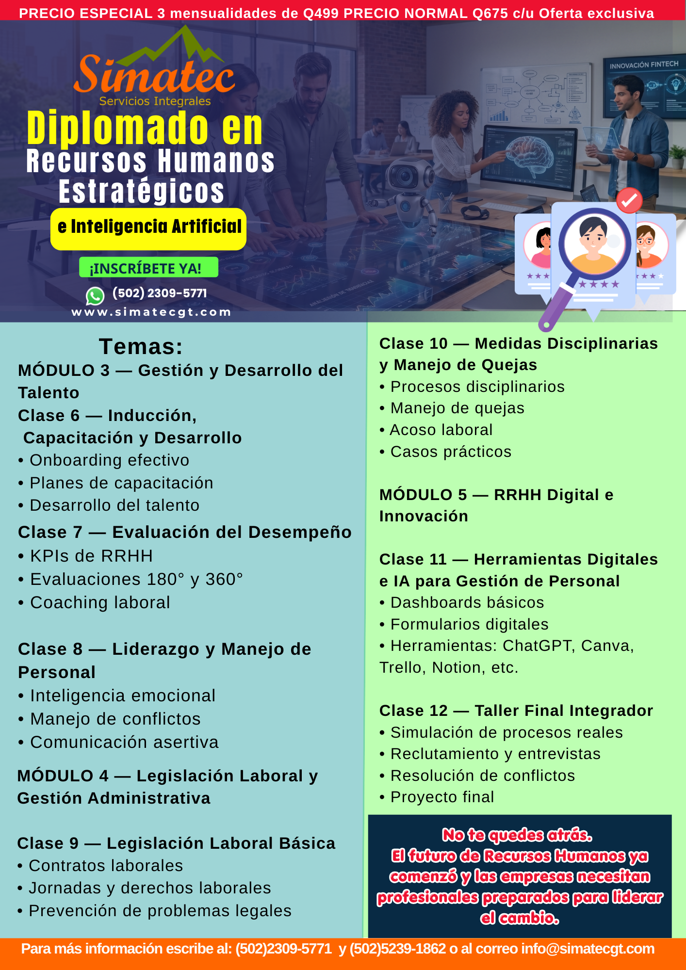 Diplomado en Recursos Humanos Estratégicos e Inteligencia Artificial - Imagen 3
